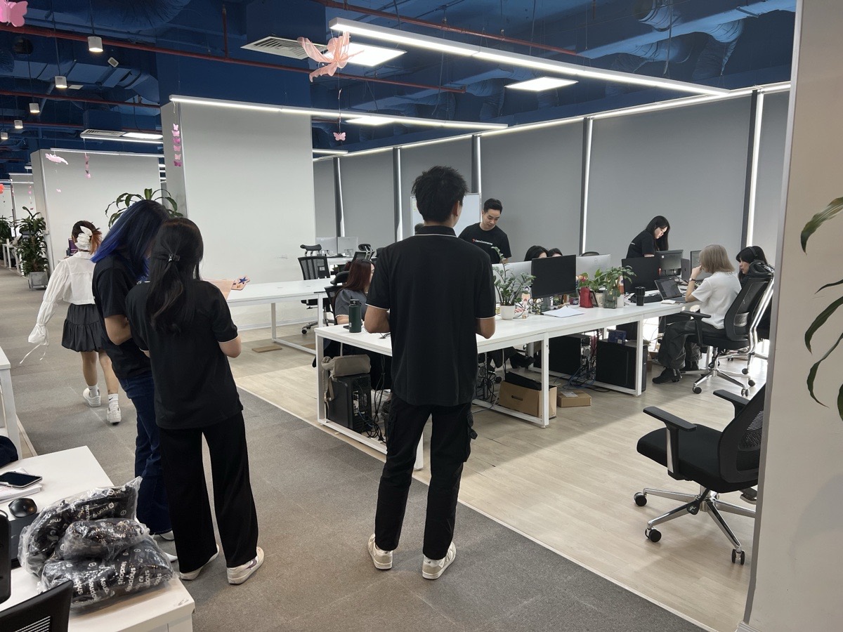 The GemCommerce office during a working day