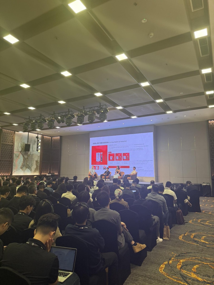 Chris Koh on a panel at ShopX