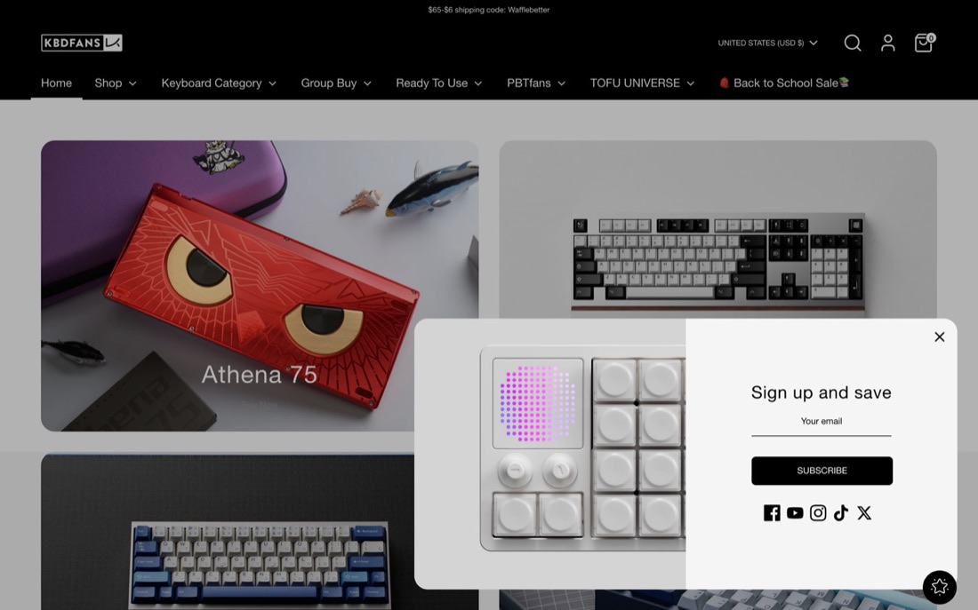 kbdfans storefront